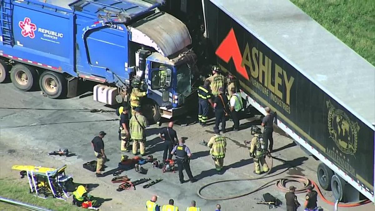 Semi-trailer involved in crash with trash truck in southeast Oklahoma ...