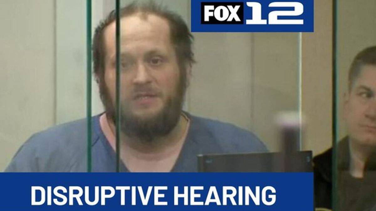 Man accused of shooting Portland police officers disrupts court hearing ...