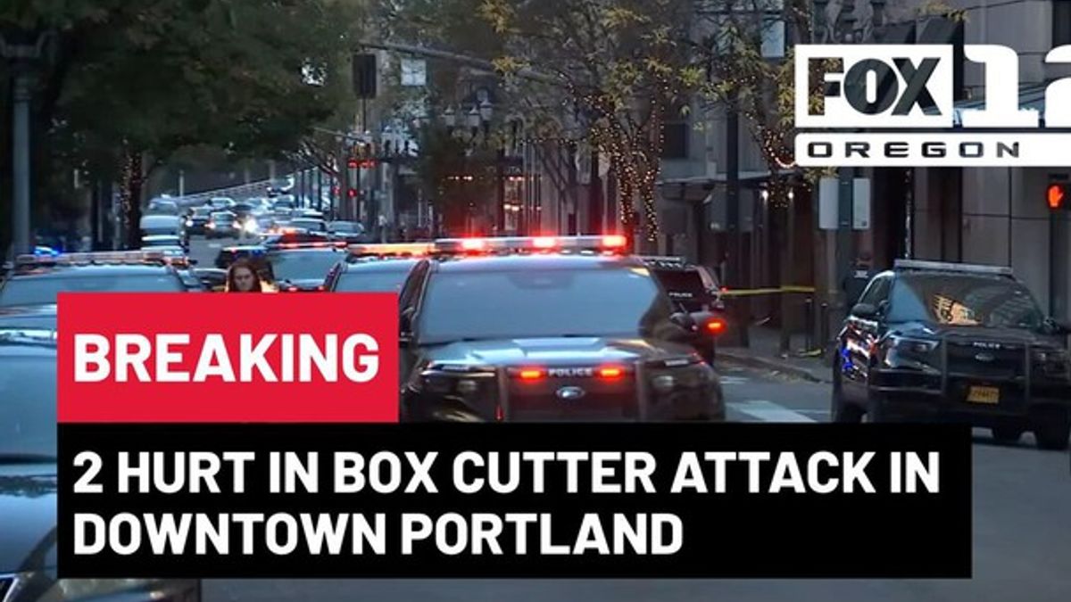 2 hurt in box cutter attack in downtown Portland; suspect shot, killed ...