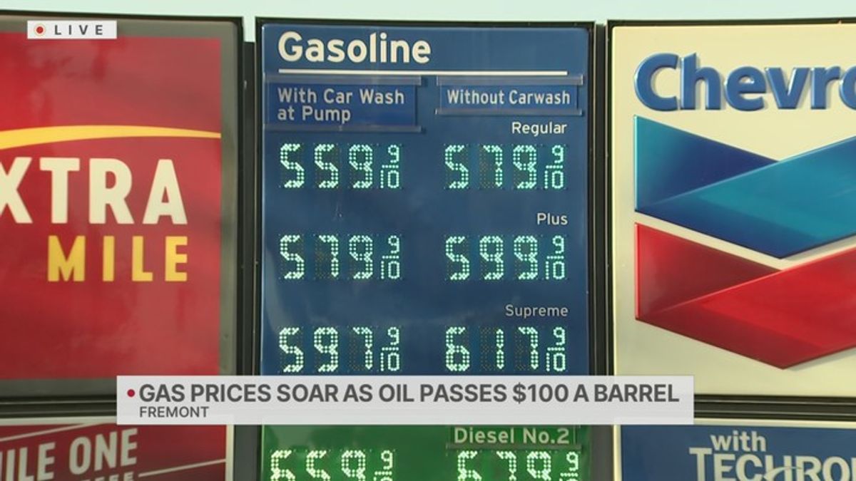 Bay Area gas prices soar as oil passes $100 per barrel | Haystack News