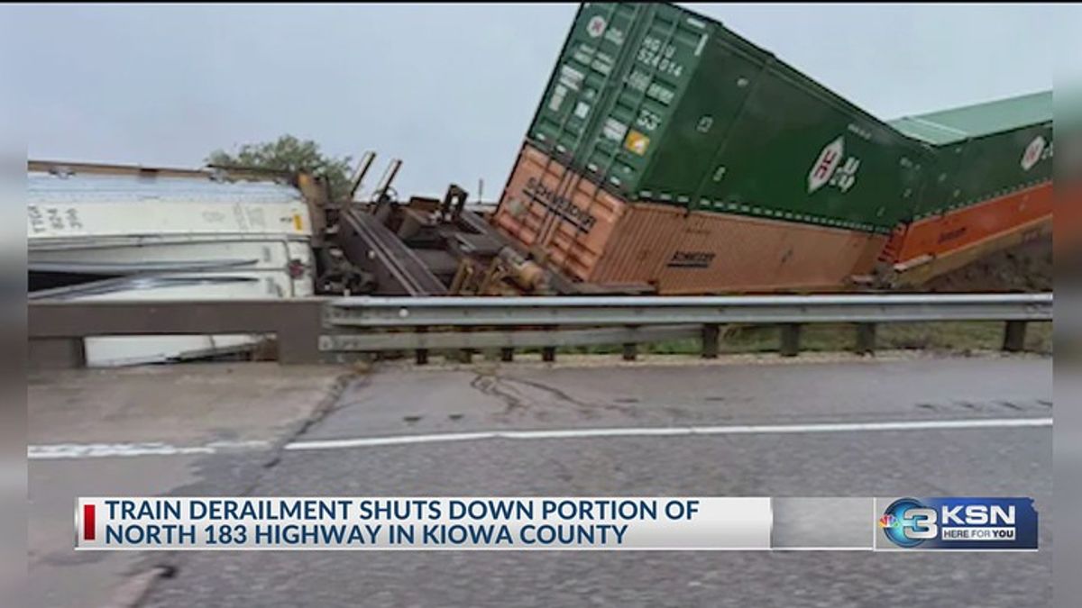 Train derails west of Greensburg in Kiowa County | Haystack News