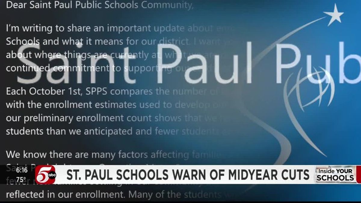 St. Paul schools may cut staff midyear after enrollment drop | Haystack ...