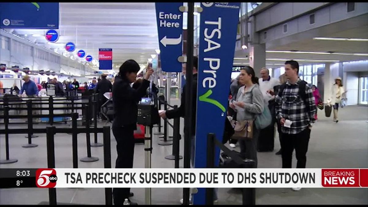 Homeland Security suspends TSA PreCheck and Global Entry airport ...