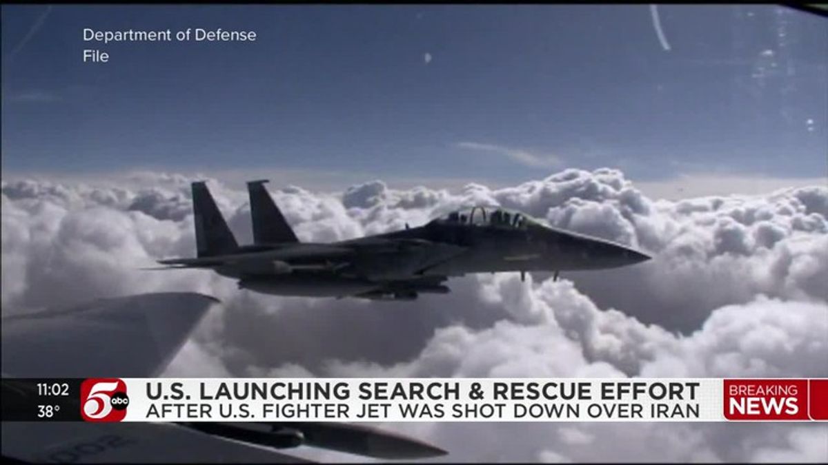 US launches rescue operation after Iranian state TV claims fighter jet ...