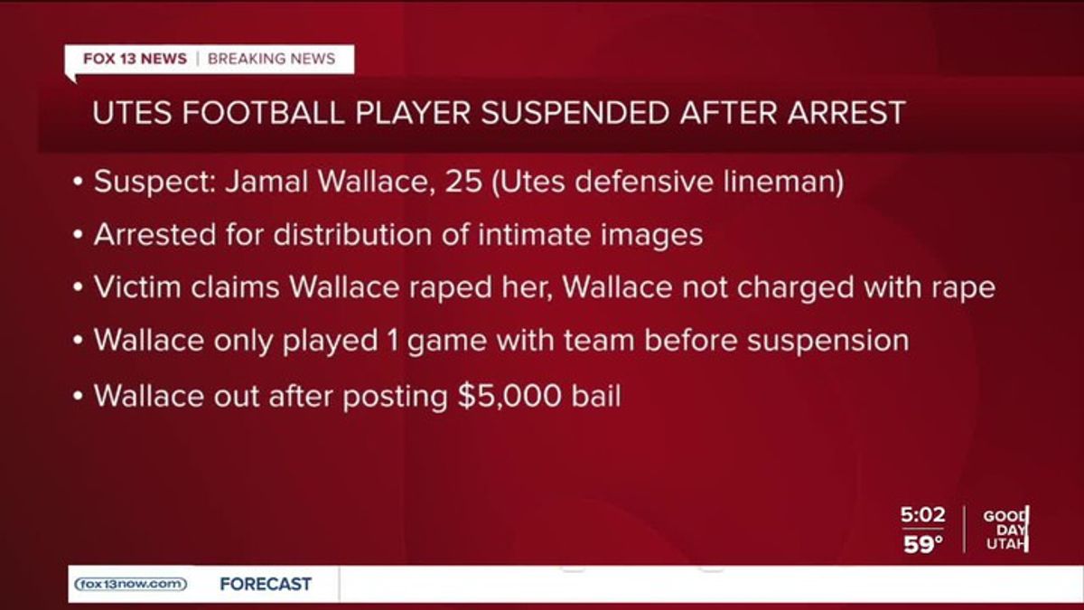 University of Utah football player suspended after arrest for intimate ...