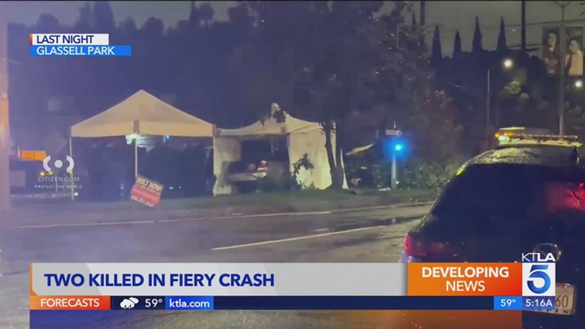 2 killed in fiery crash on rainy Christmas night in Glassell Park ...