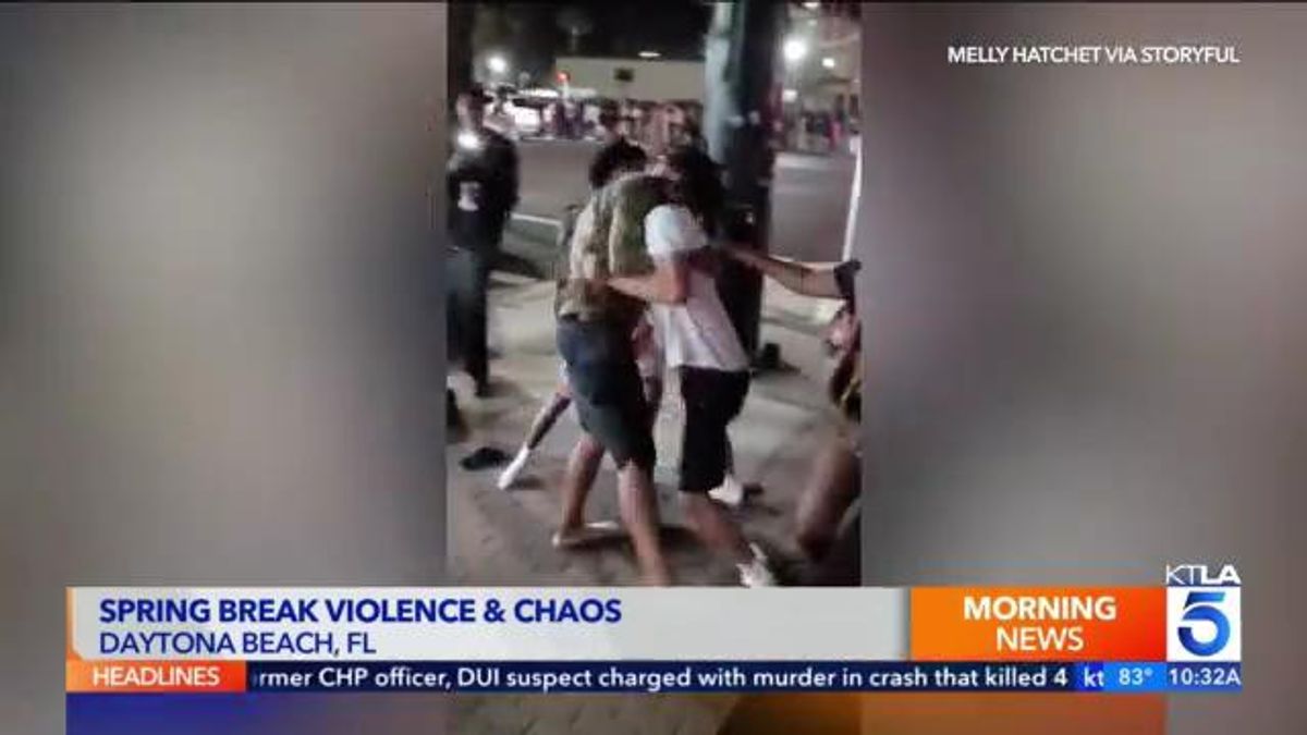 Massive Spring Break brawl with gunfire caught on video at Daytona ...