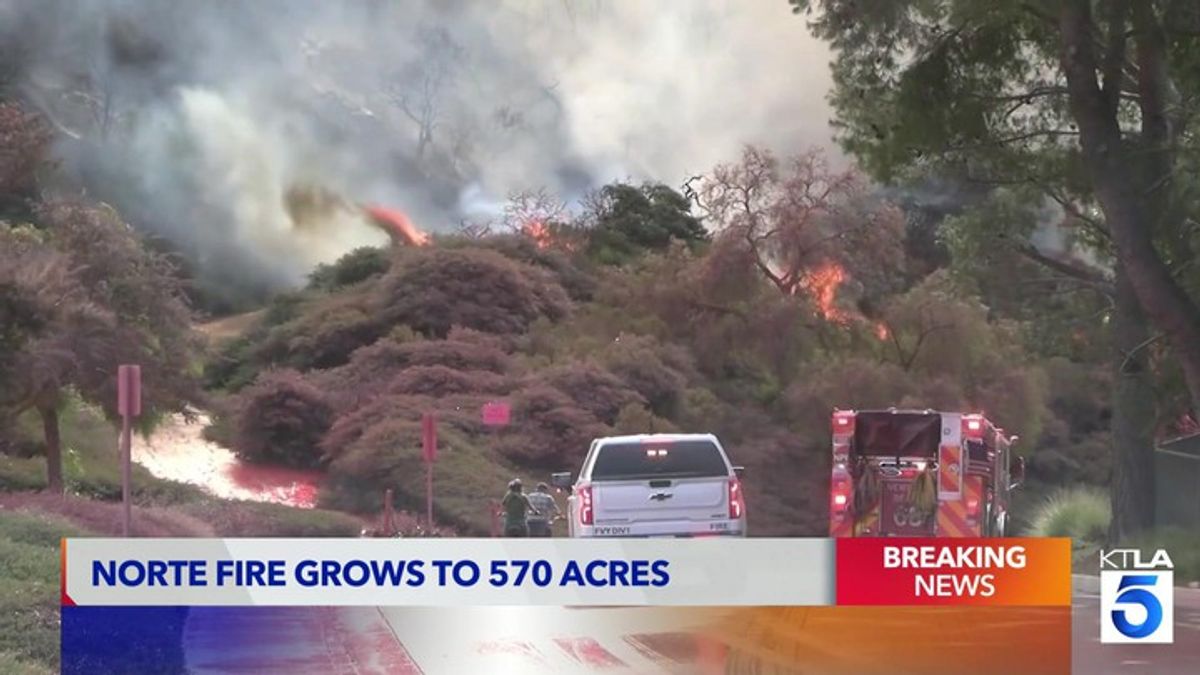 Norte Fire grows to 570 acres, burning homes in San Clemente, San Juan ...