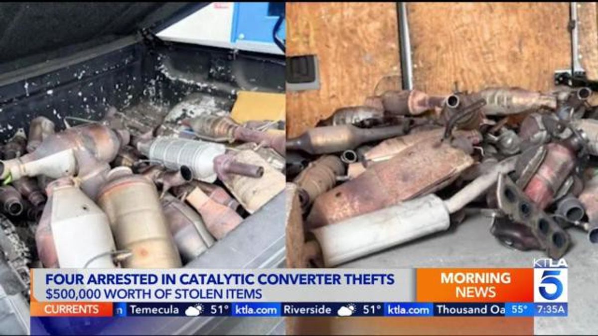 Police seize 1,800 in stolen catalytic converters during L.A. County ...