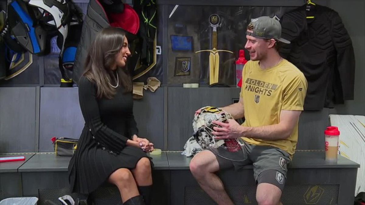 Golden Knights goalie Carter Hart shares story behind Elvis-inspired ...
