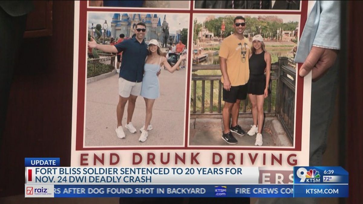 Fort Bliss soldier sentenced to 20 years in prison for DUI | Haystack News
