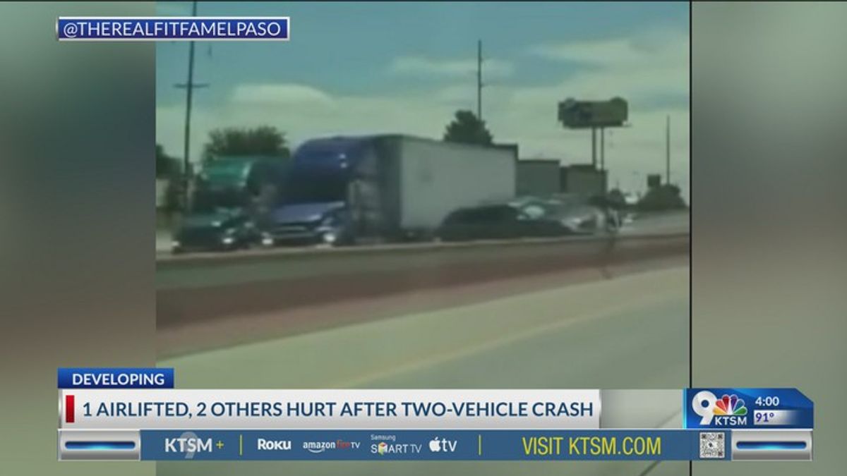 Person injured, airlifted to hospital after multiple-vehicle crash on I ...