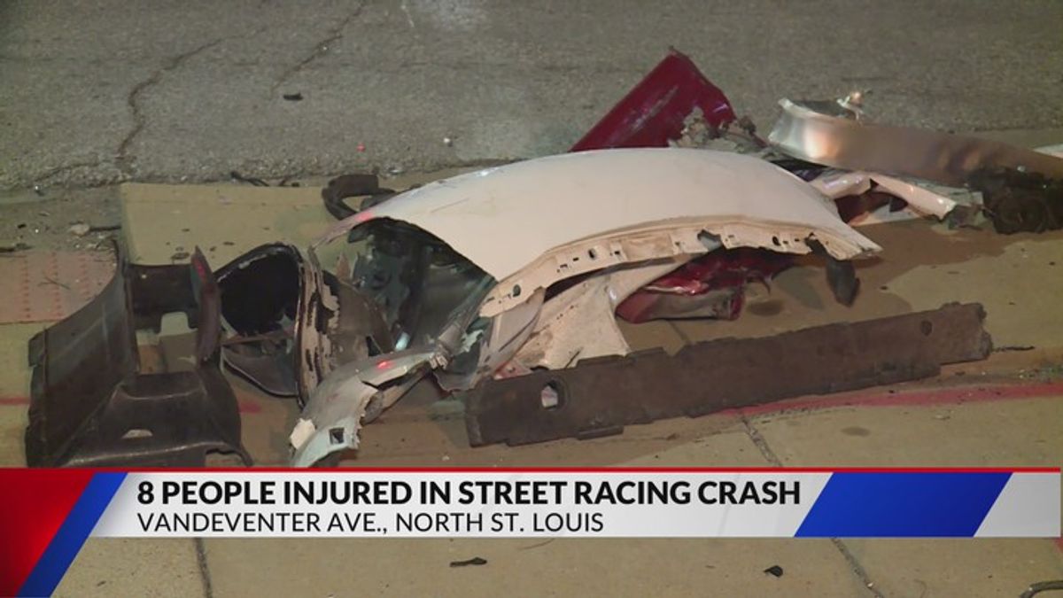 8 people injured in multi-vehicle crash after race in north St. Louis ...