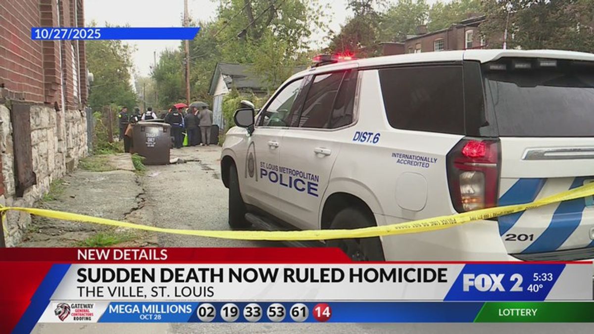 Man's sudden death ruled homicide in north St. Louis | Haystack News