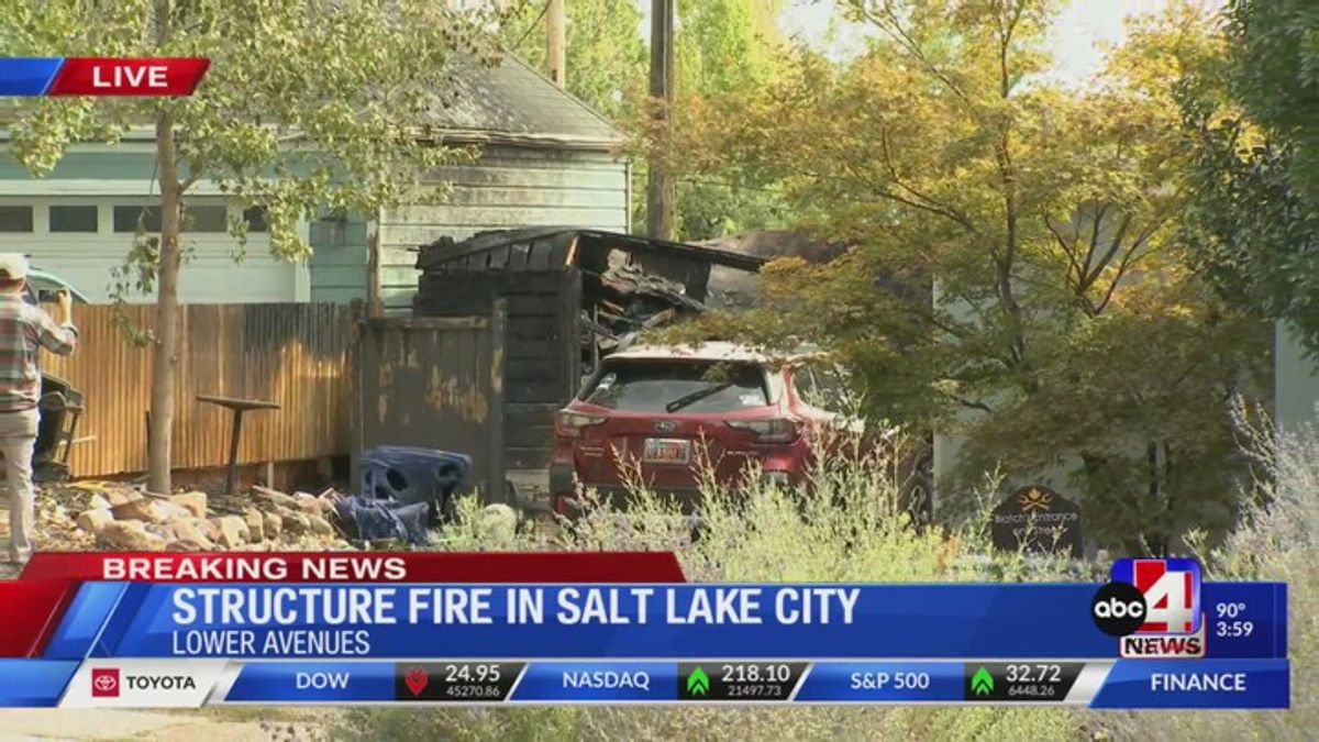 Salt Lake City Fire responds to structure fire in garage that injured ...