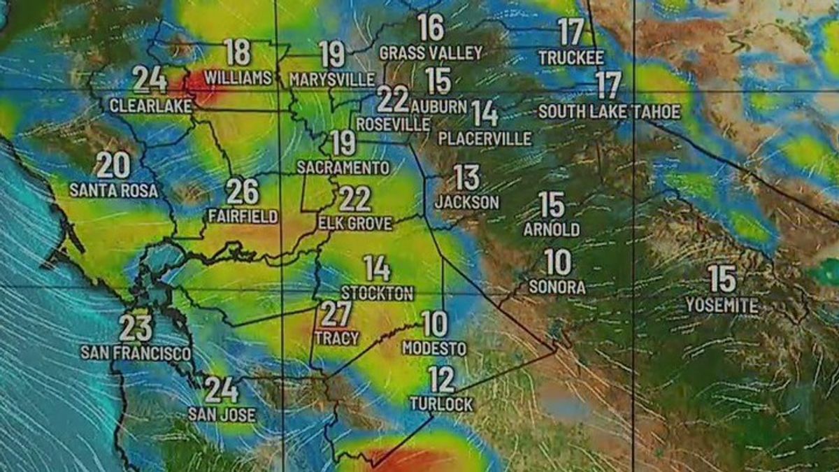 Breezy conditions expected later on Tuesday, triple digit high ...