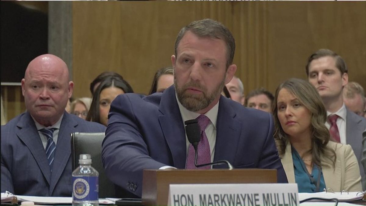 DHS nominee Sen. Markwayne Mullin questioned during confirmation ...