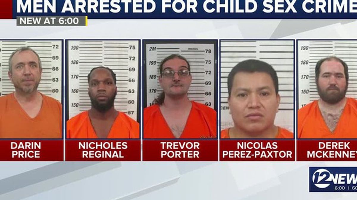 Five men arrested for child sex crimes | Haystack News