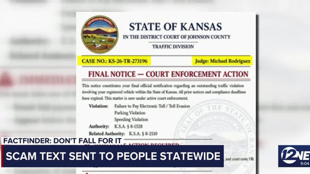 Scam text sent to people across Kansas | Haystack News