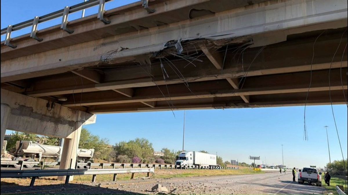 Driver charged after bridge strike impacts traffic on Loop 250 ...