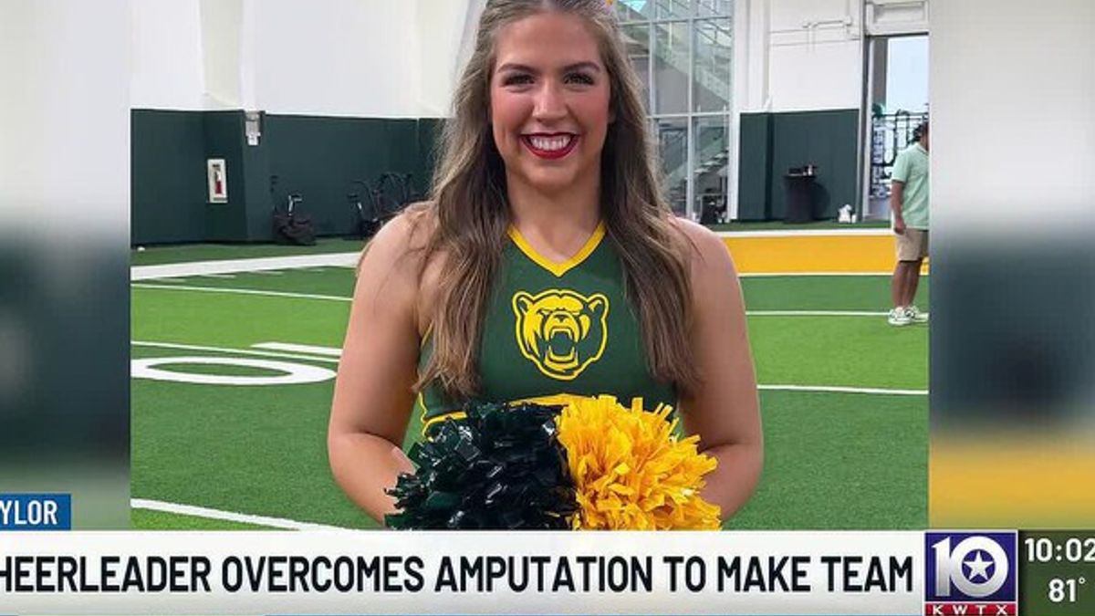 Baylor cheerleader overcomes amputation to live out college dream ...
