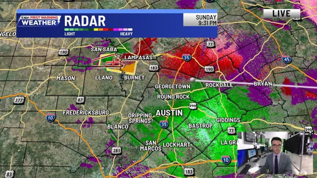 Tornado Warning issued for parts of San Saba County | Meteorologist ...