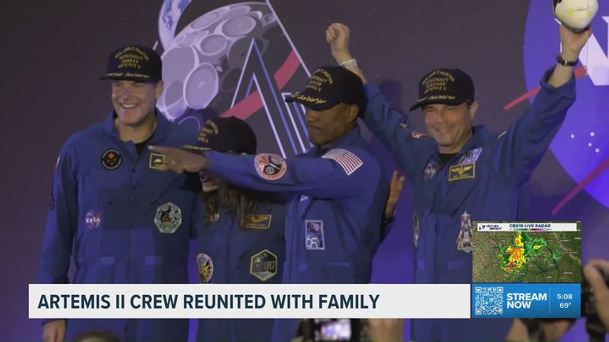 Artemis II astronauts reunite with families after historic moon mission ...