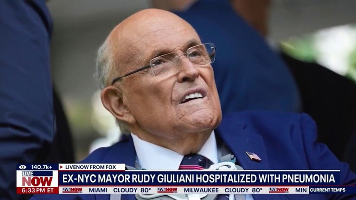 Ex-NYC Mayor Rudy Giuliani hospitalized with pneumonia | Haystack News