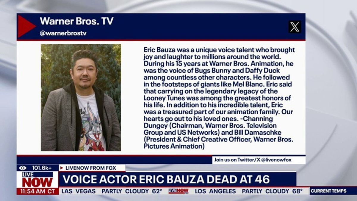 Eric Bauza, voice of Bugs Bunny, dead at 46 | Haystack News