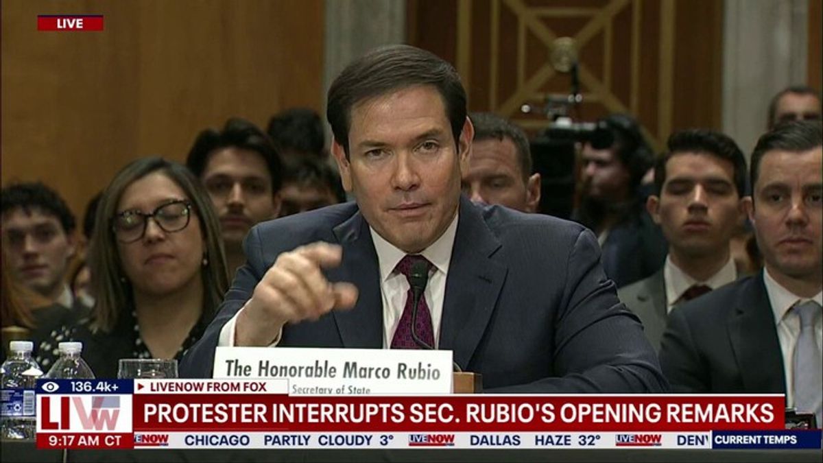 Rubio interrupted by protester during opening remarks | Haystack News