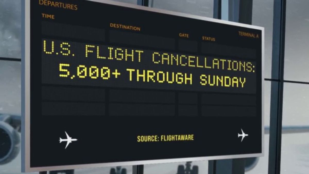 Thousands of flights canceled ahead of monster storm | Haystack News