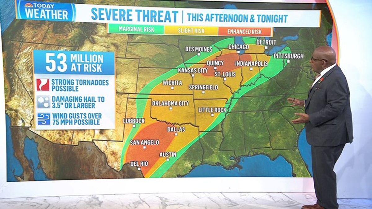 Millions Brace for Severe Storms From Southern Plains to Midwest ...
