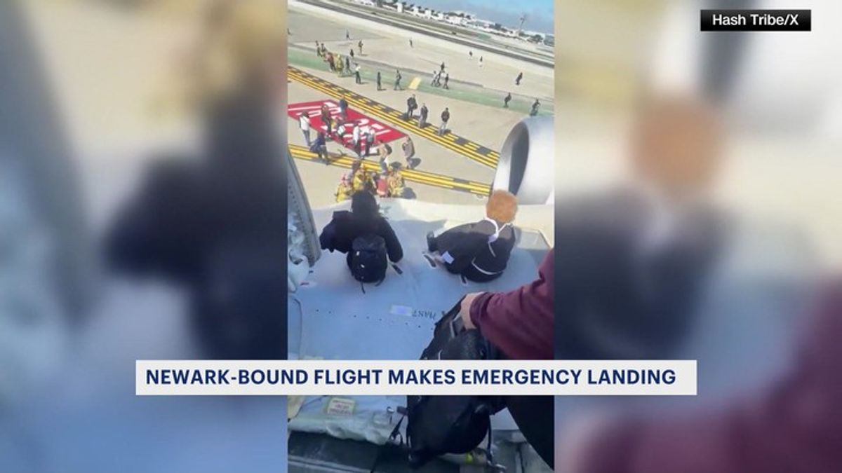Plane headed to Newark Airport makes emergency landing at LAX ...