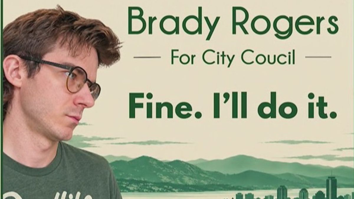 Candidate goes viral with humorous signs: 'Fine. I'll do it ...