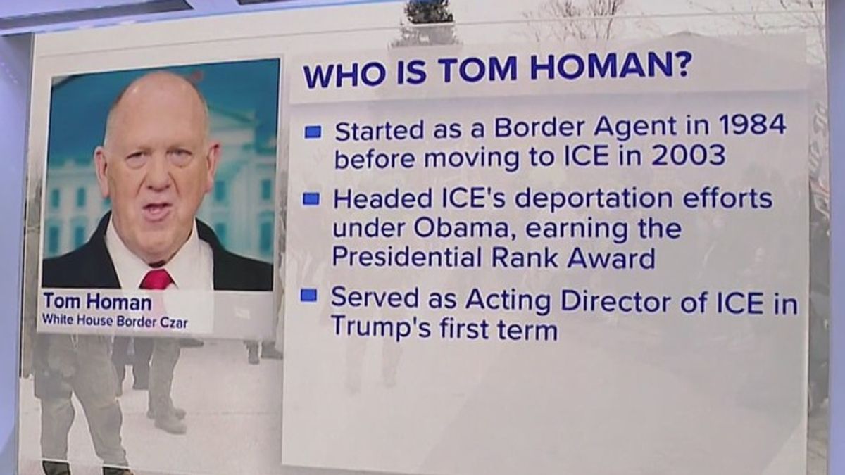 Border czar Tom Homan takes over in Minneapolis | Haystack News