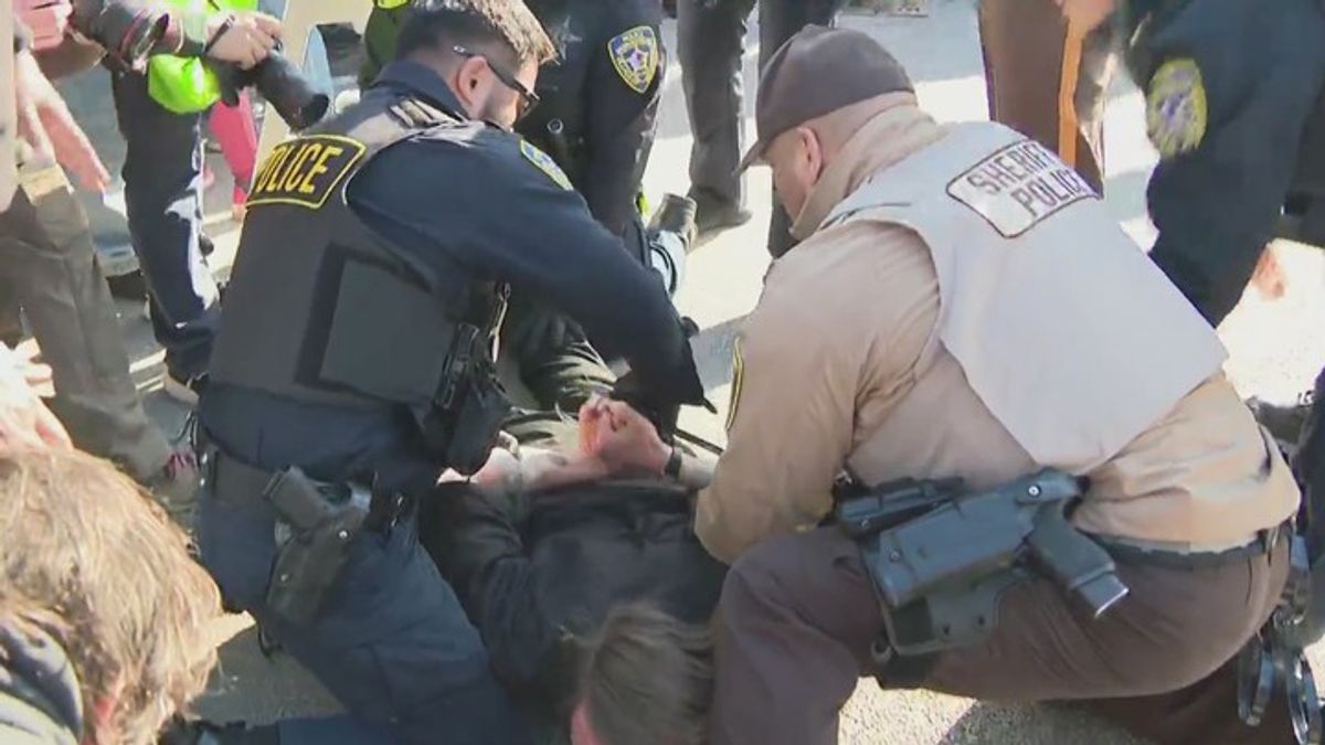 Protesters marching to Chicago ICE facility arrested after judge orders ...