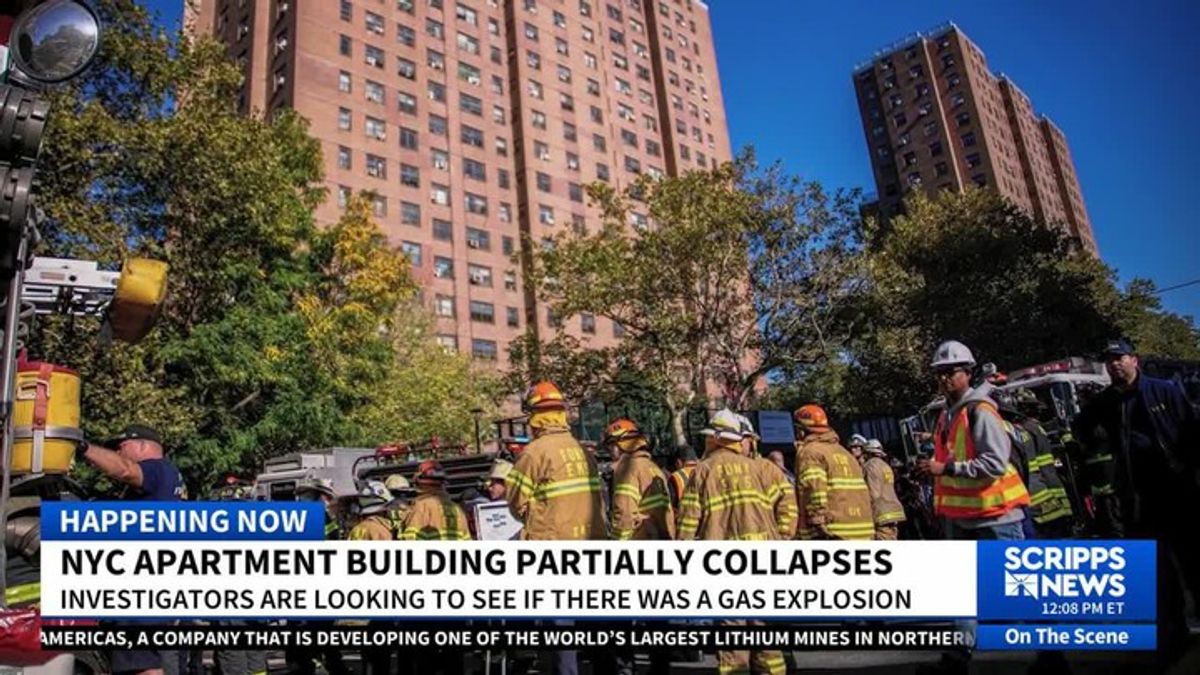 No injuries reported after part of New York high-rise building ...