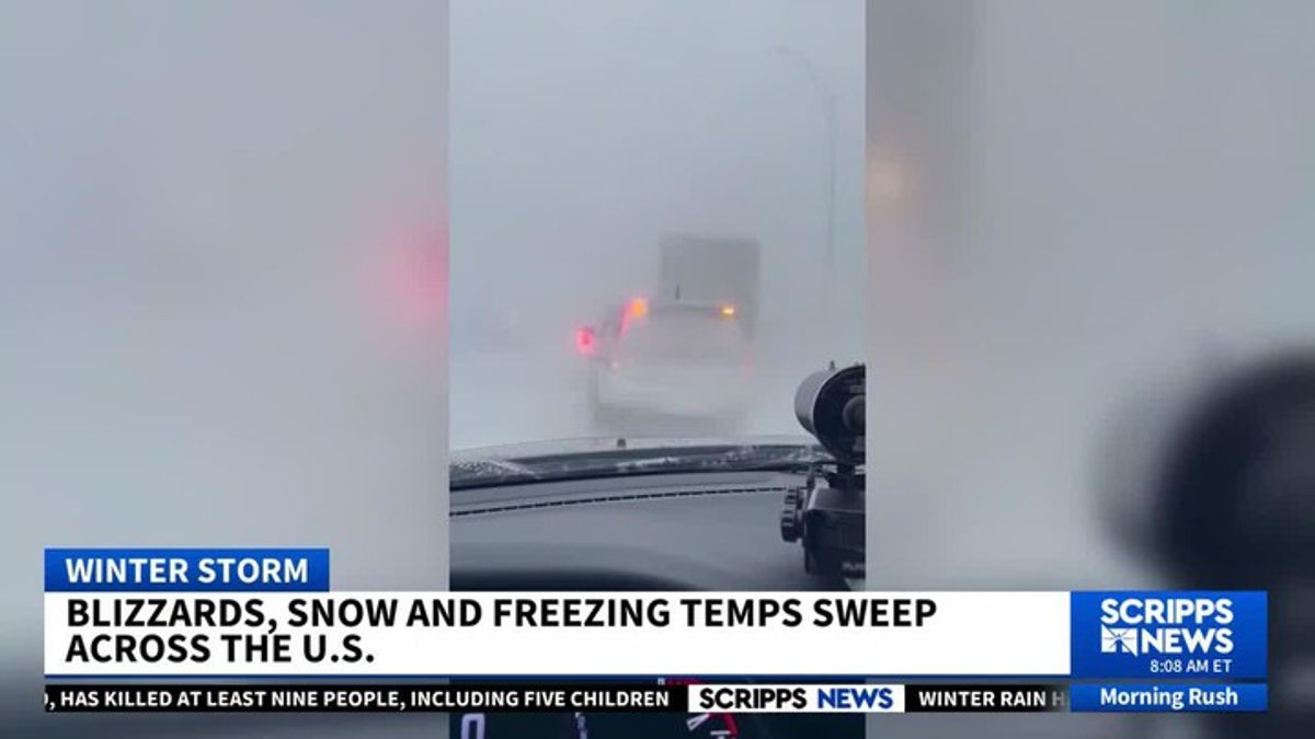Blizzards sweep across the US plains | Haystack News