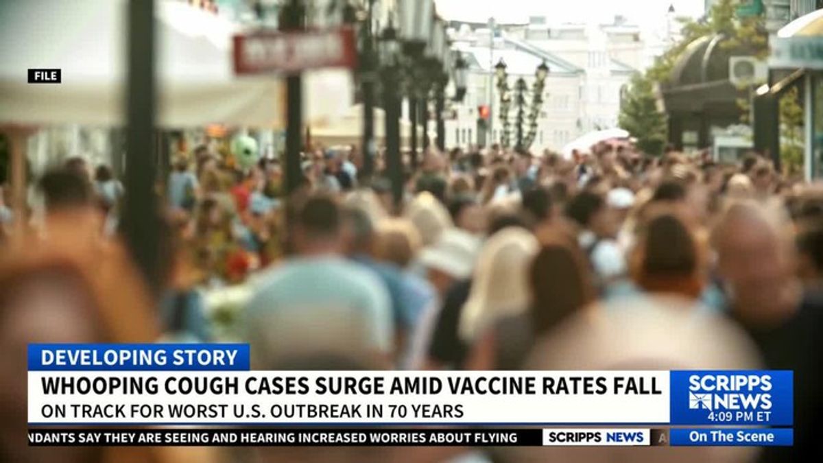 Whooping cough cases surging amid decline in vaccination rates ...