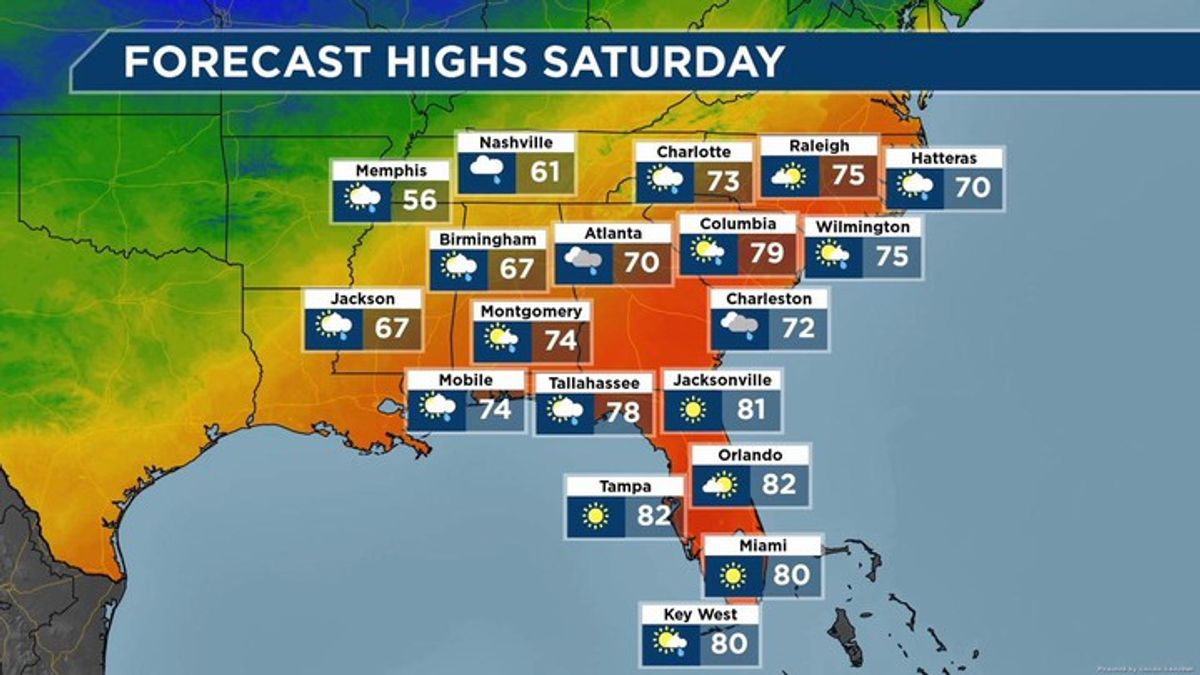 Your weather forecast: Southeast Region | Haystack News