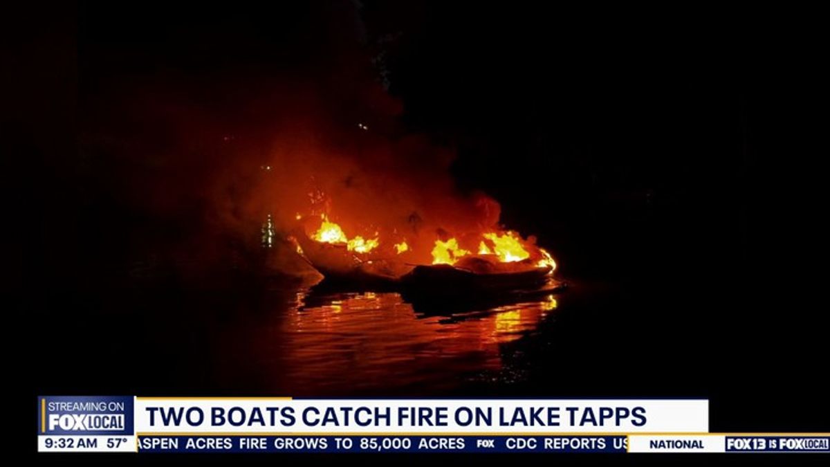 Fireworks spark massive boat fire on Lake Tapps | Haystack News