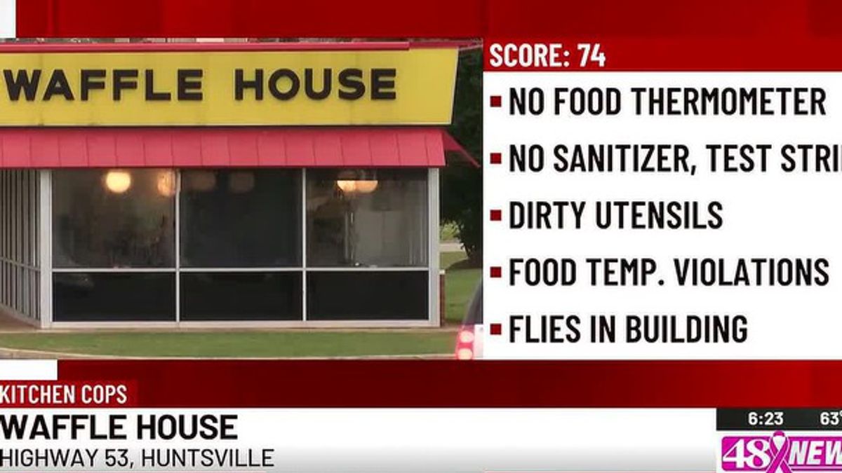 Kitchen Cops: Violations stack up for Huntsville Waffle House ...