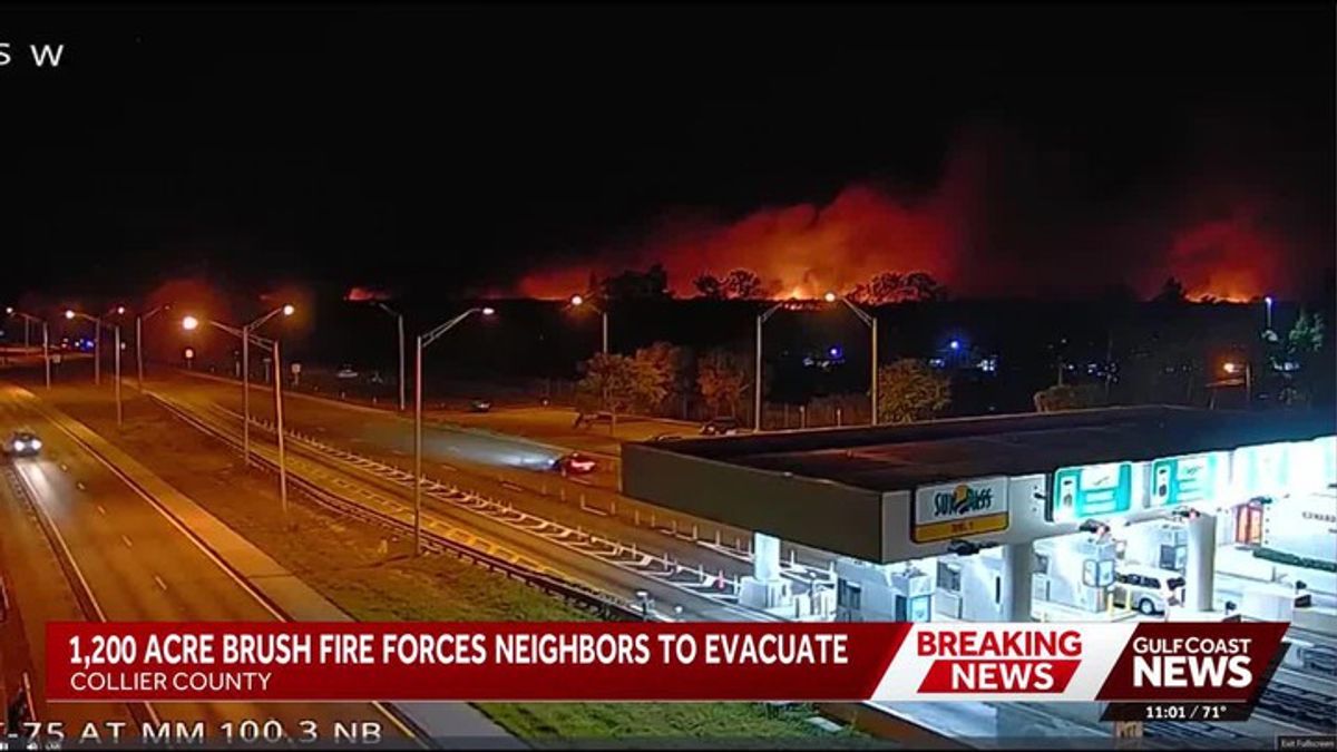 Evacuations ordered as Picayune Strand brush fire grows to 1,200 acres ...