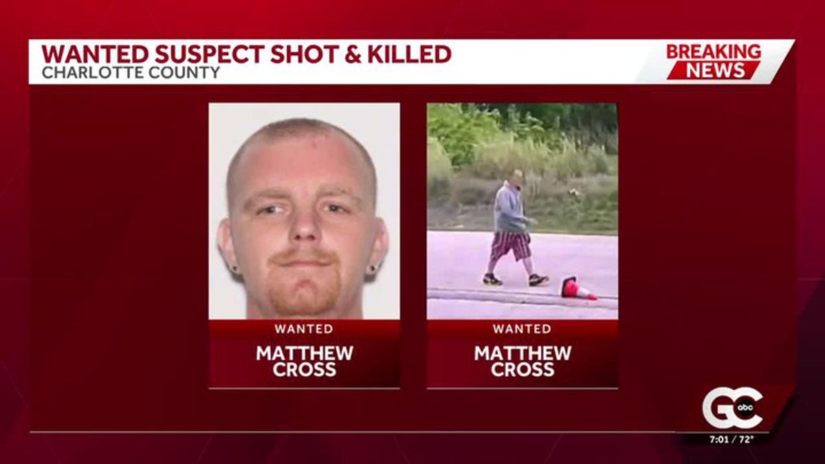 Wanted suspect shot and killed by law enforcement after manhunt started ...