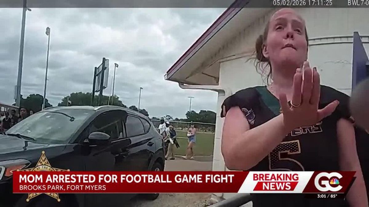 Youth football game brawl leads to mother's arrest for storming field ...