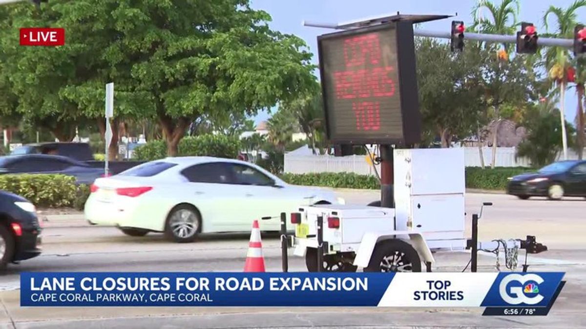 Cape Coral Parkway lane closures scheduled for expansion project ...