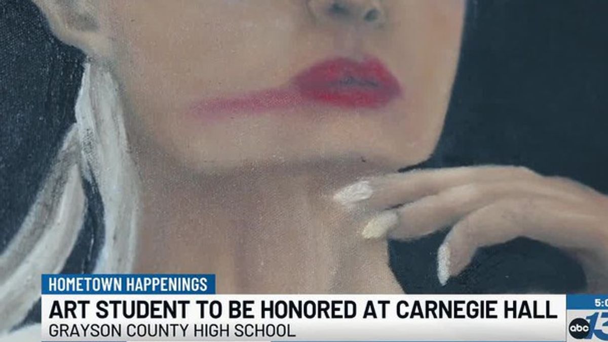 Grayson County High School student to receive national art award at ...
