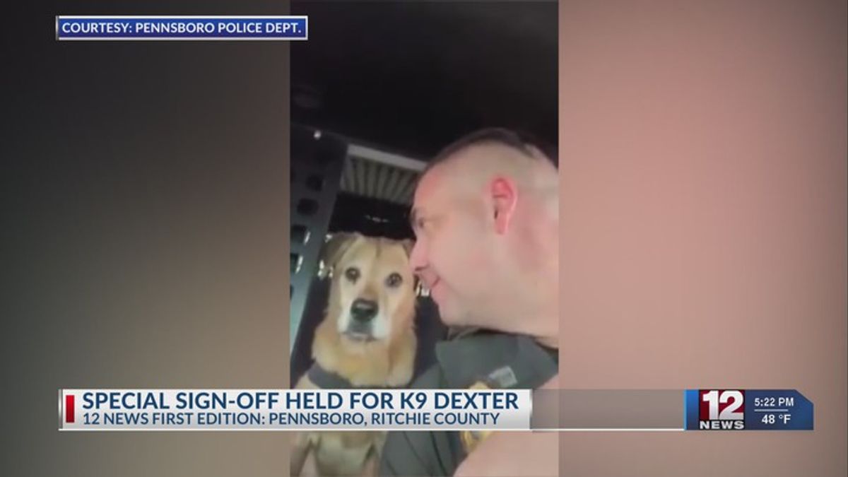 Special sign-off held for K9 Dexter | Haystack News