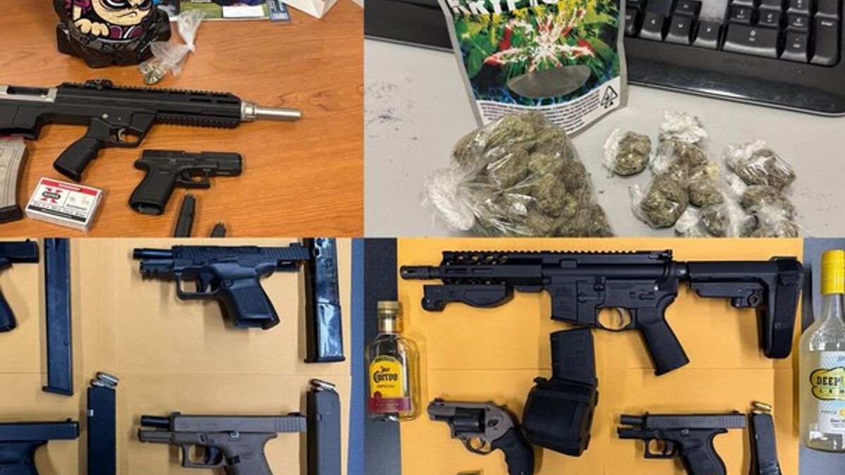 Guns, drugs seized in police operation targeting ‘problem spots’ in ...