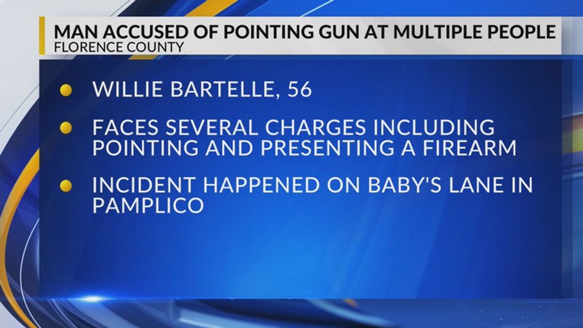 Florence County man accused of pointing gun at multiple people ...